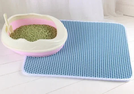 Double-Layer Waterproof Cat Litter Mat – Non-Slip & Washable