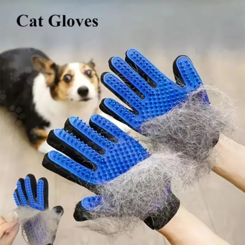 Pet Hair Removal Glove – Grooming & Deshedding Brush for Cats & Dogs