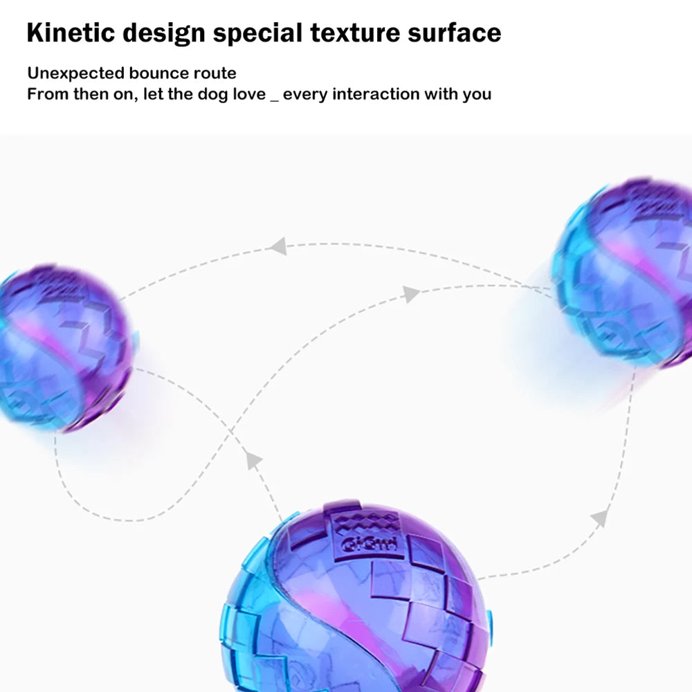 2pcs Pet Dog Squeaky Toys Ball Tennis Ball Interactive Dog Toys High Bounce Sound Rubber Ball for Dog Training Outdoor Play Ball