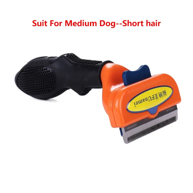 Cat & Dog Grooming Brush – Hair Shedding, Massage & Cleaning Comb