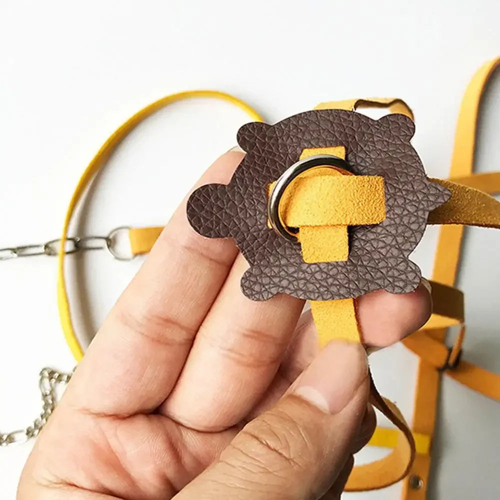 Pet Training Leash – Cotton Rope Harness & Collar for Hamsters, Turtles, Lizards & Small Animals