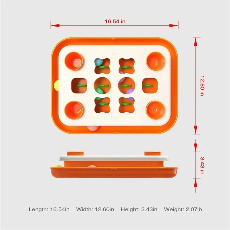 Interactive Cat Puzzle Toy – Slow Feeder, Treat Dispenser & Mental Stimulation