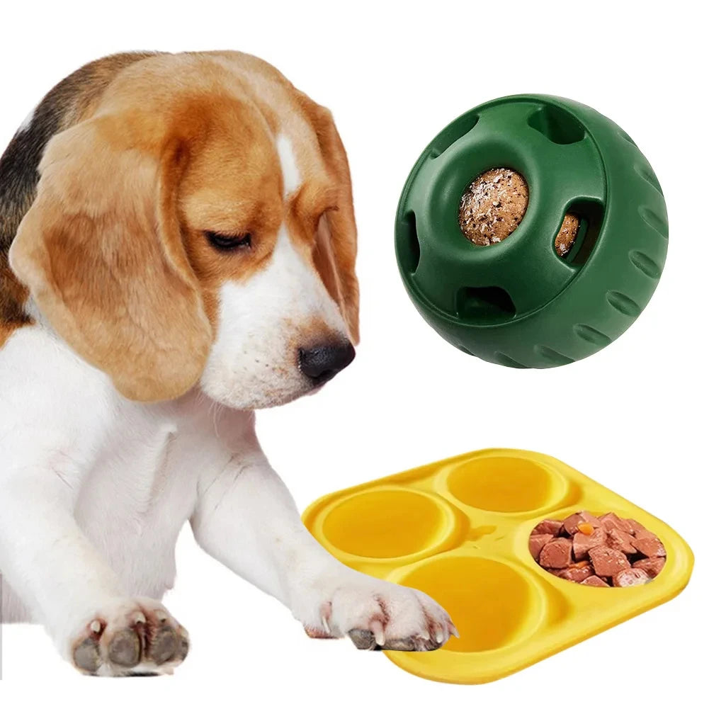 Refillable Silicone Dog Toy – Interactive Chew & Feeding Ball