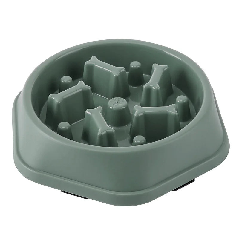"Slow Feeder Dog Bowl – Anti-Choke, Non-Slip Puzzle Design"
