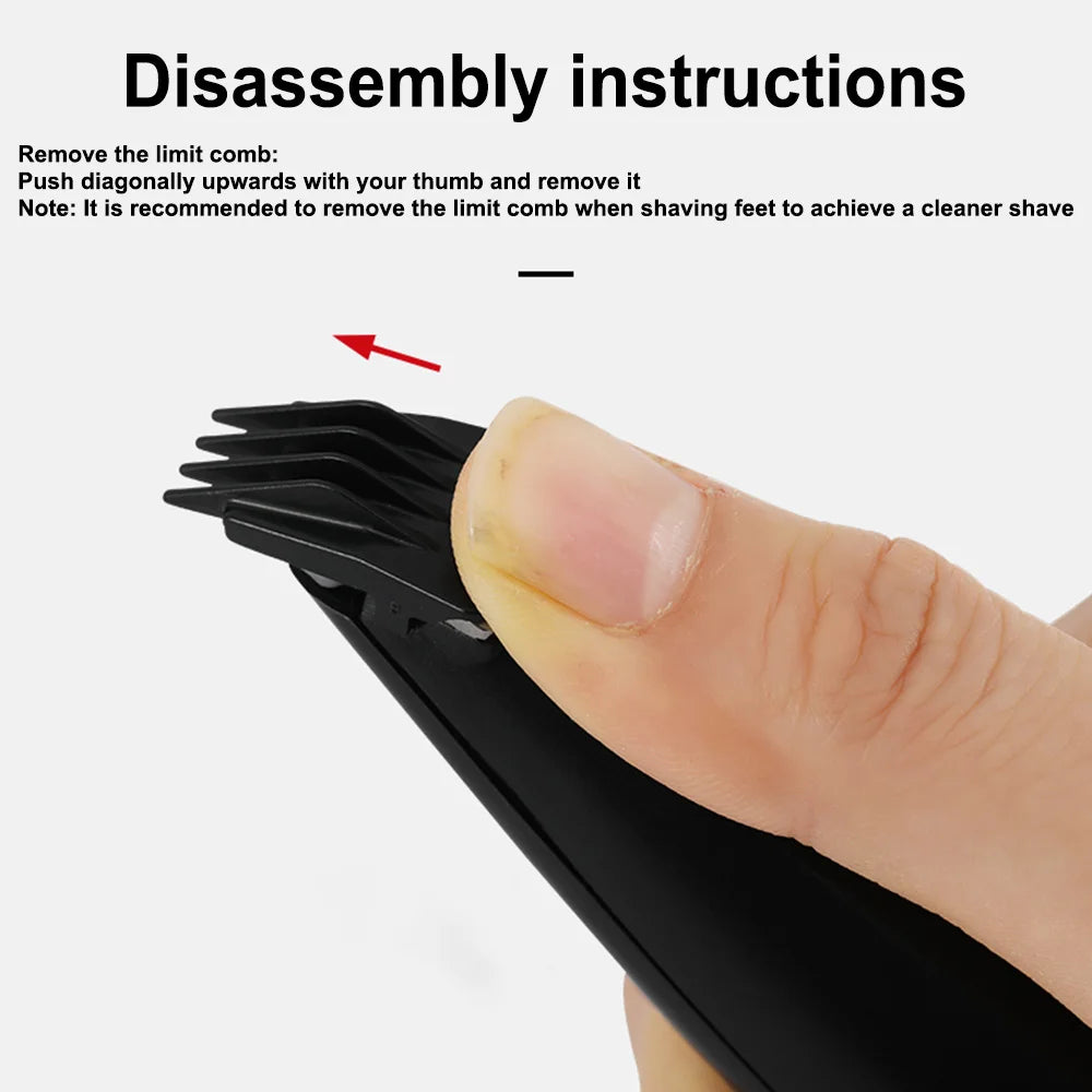 USB Rechargeable Pet Hair Trimmer – Dog & Cat Grooming Clipper Kit