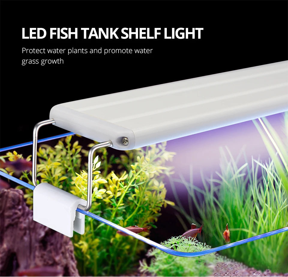Light Aluminum Bar Full Spectrum Aquatic Plant Grow Lamp Decor