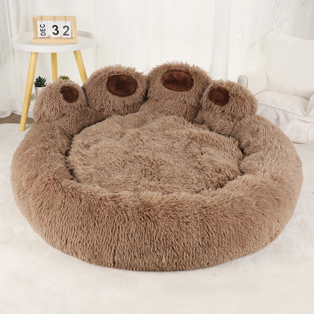 Warm Fluffy Pet Bed – Winter Sofa Basket for Dogs, Puppies & Cats