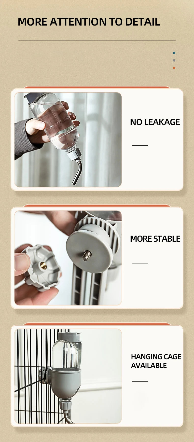 Automatic Anti-Tip Pet Feeder – Dog & Cat Water Dispenser