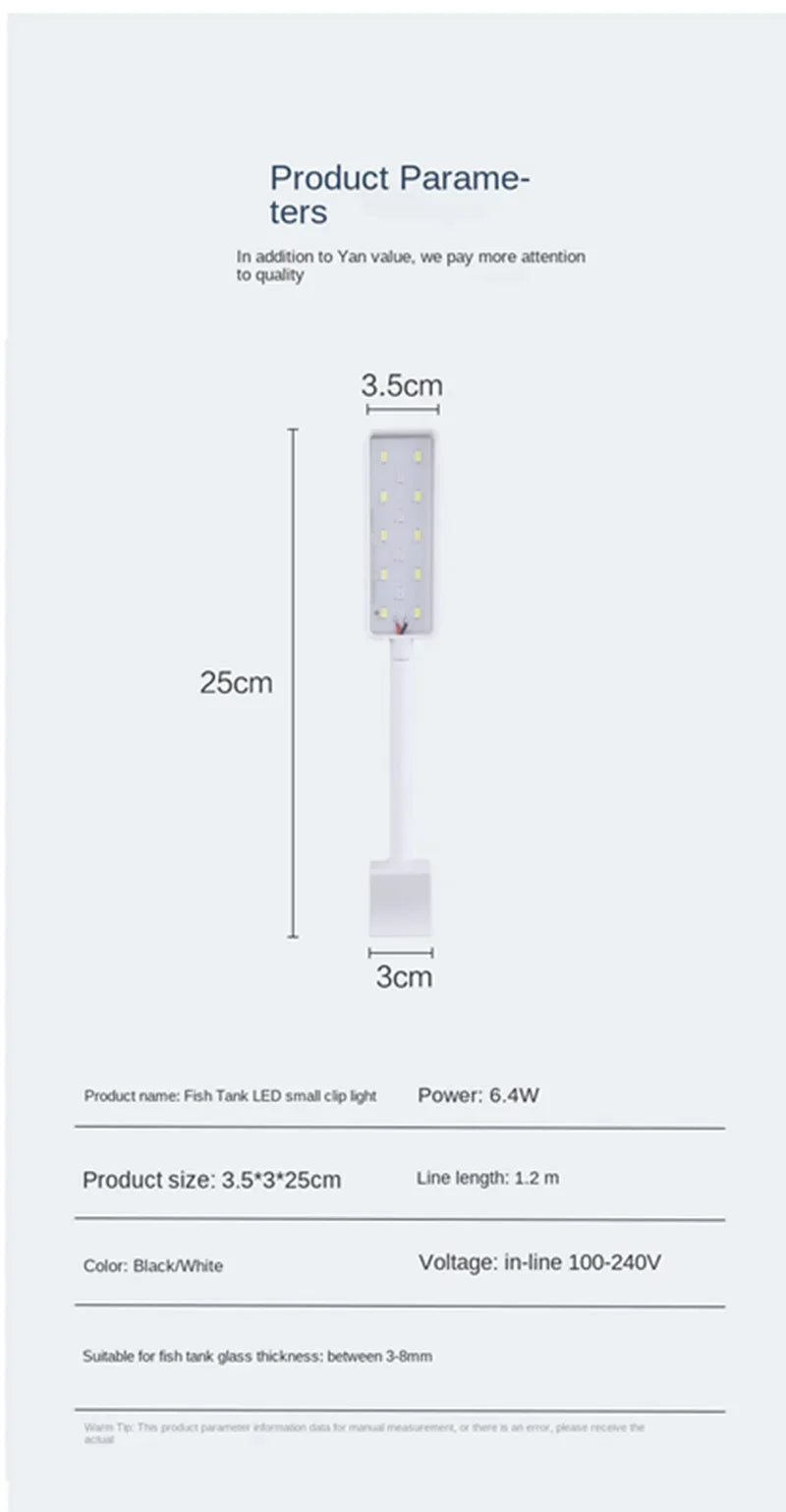 Extensible Clip Lamp Fish tank lighting