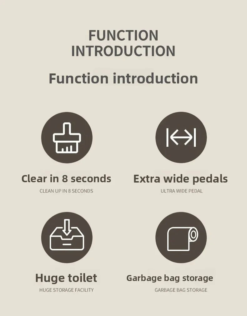 Extra Large Self-Cleaning Cat Litter Box – Closed & Odor Control