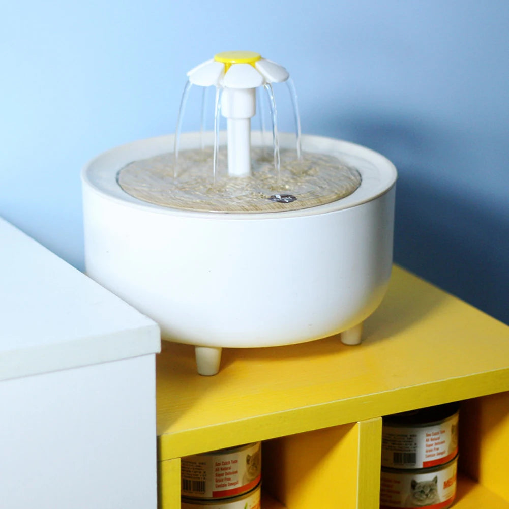 "Automatic Cat Water Fountain – Quiet USB Filtered 1200ml"
