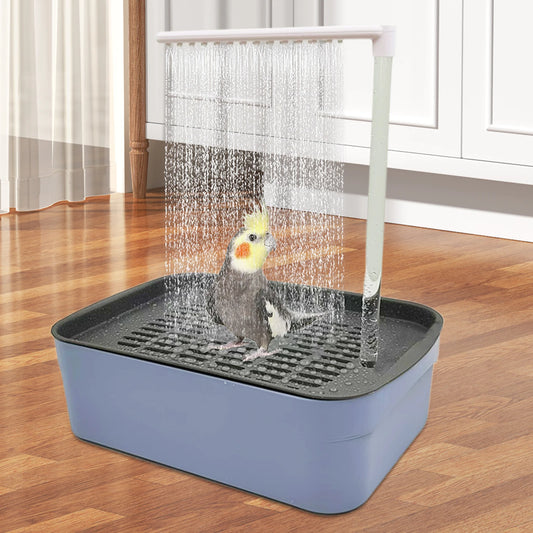 Automatic Parrot Bird Bath – Circulating Water Shower for Cages