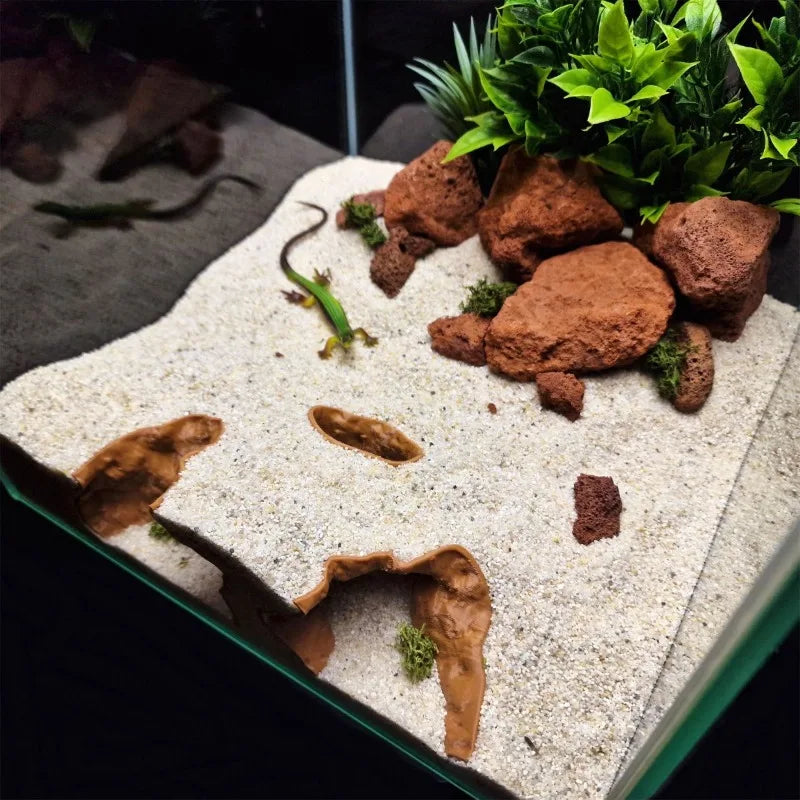 Reptile Cave – Hiding Hole, Basking Spot & Terrain Divider for Terrariums