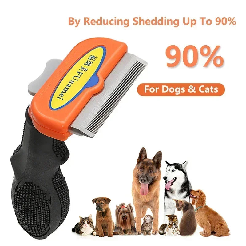 Cat & Dog Hair Removal Comb – Pet Grooming & Massage Brush