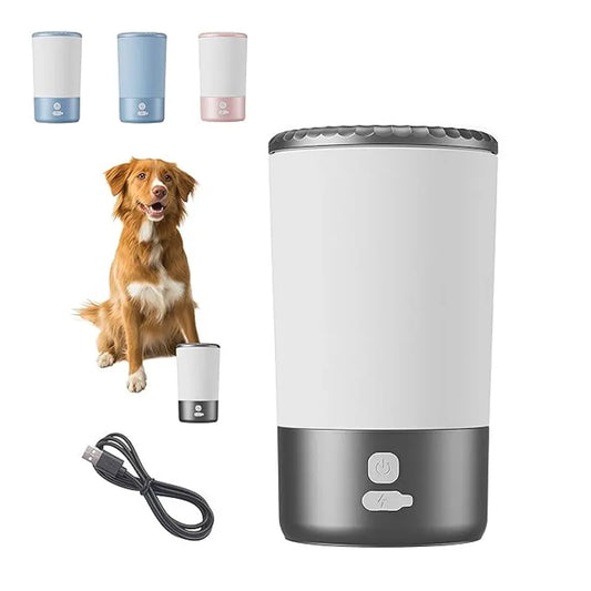 Automatic Paw Cleaner for Dogs & Cats – Soft Silicone Brush, USB-C Rechargeable, Waterproof & Portable Design
