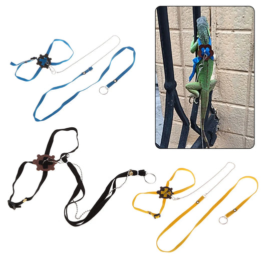 Reptile Pet Harness & Leash – Adjustable Soft Strap for Turtles & Lizards