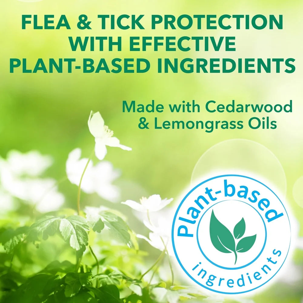 Natural Flea & Tick Dog Shampoo – Plant Extracts, Mosquito Repellent, Nourishing & Safe for Pets & Kids, 14oz