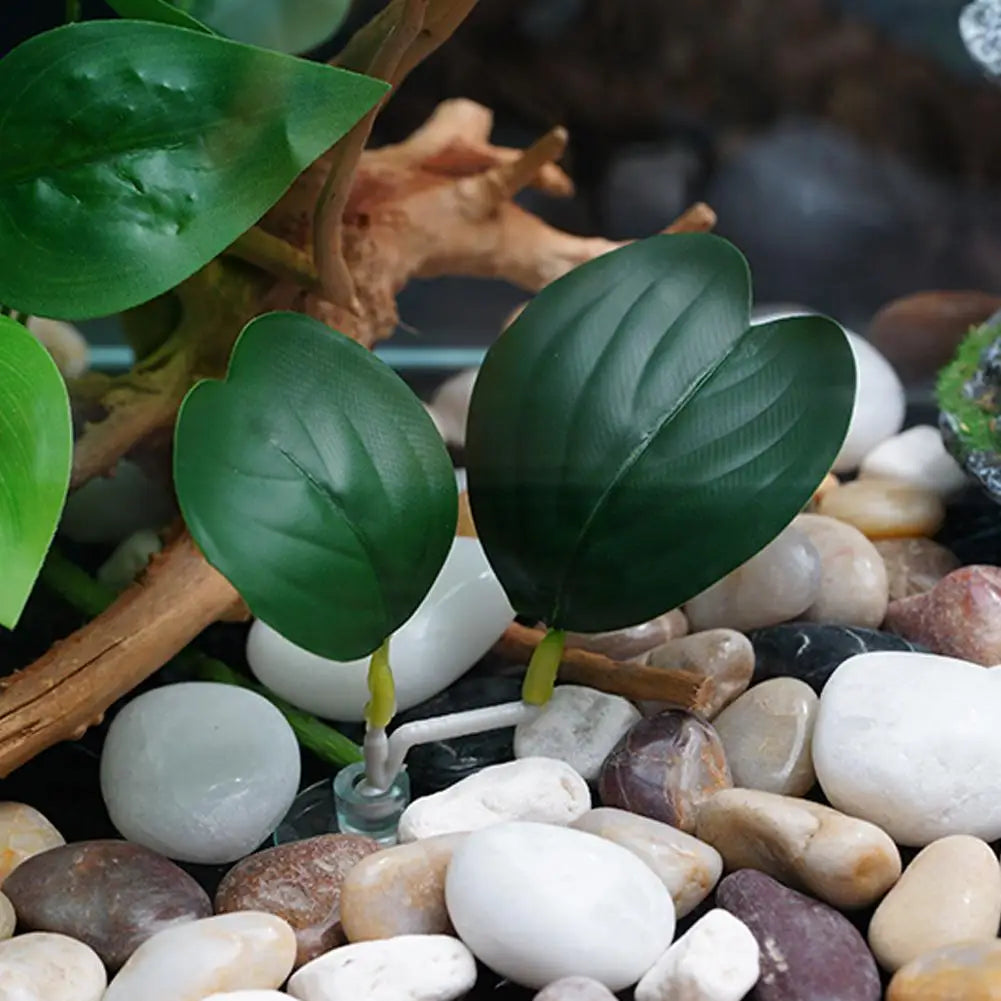 New Fish Tank Simulation Leaf Fighting Fish Resting Laying Eggs Ornamental
