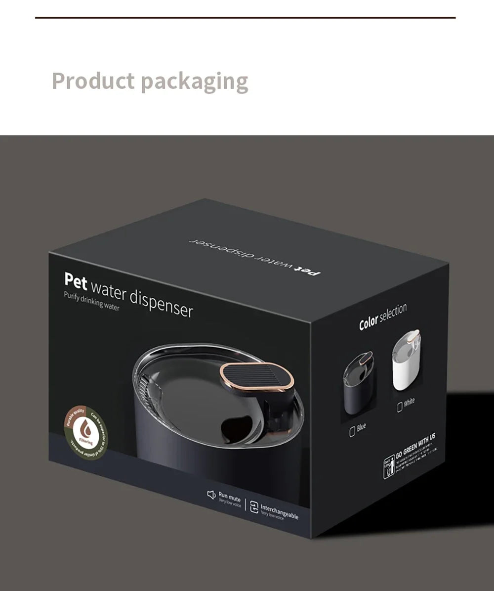 3L Automatic Cat Water Fountain with LED – Ultra Silent Pet Dispenser