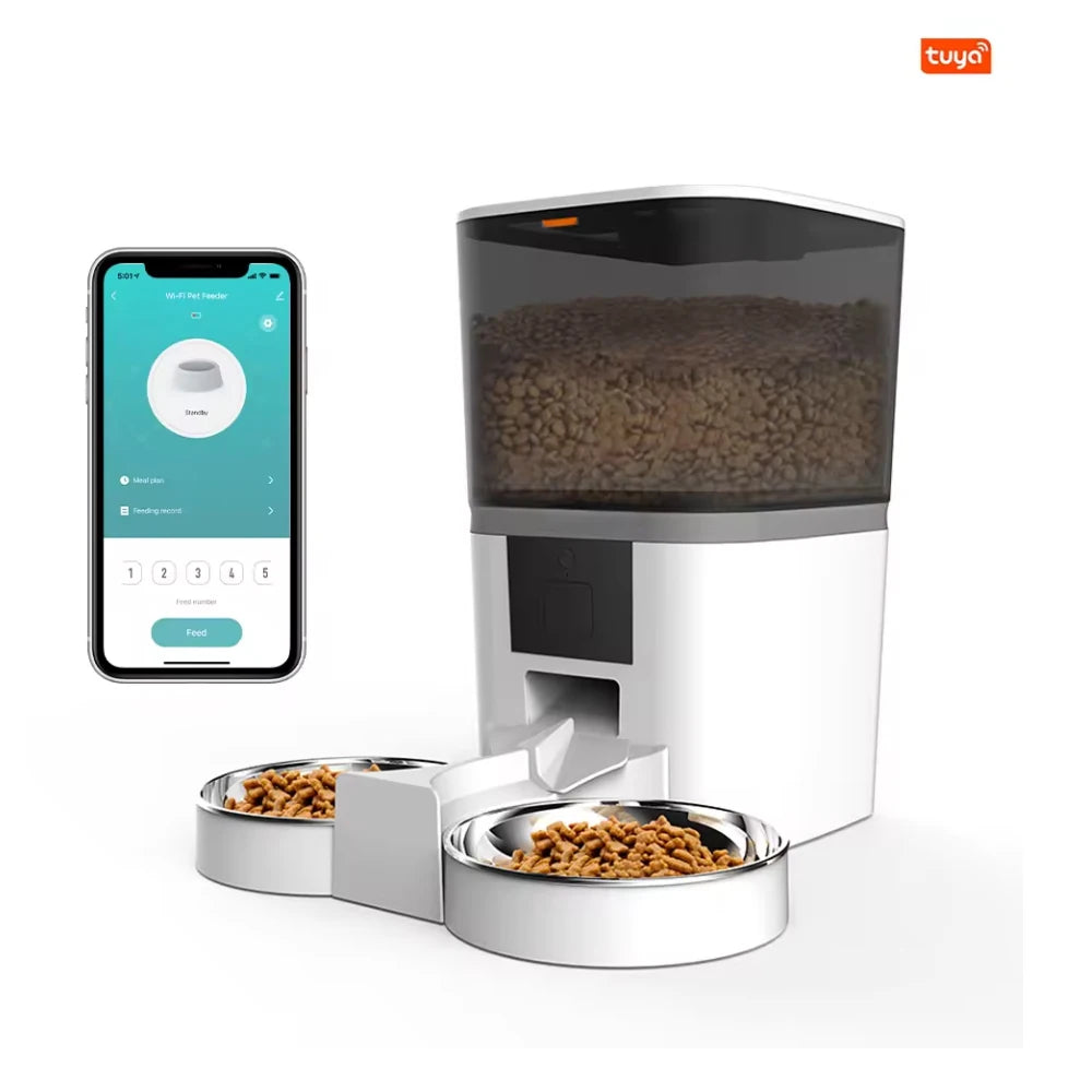 4L Smart Automatic Pet Feeder with Camera – App Controlled Cat & Dog Feeder