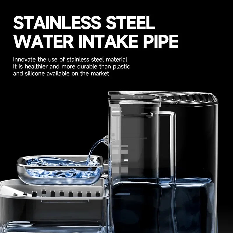 "Smart Wireless Cat Water Fountain 4.5L – Silent & Rechargeable"