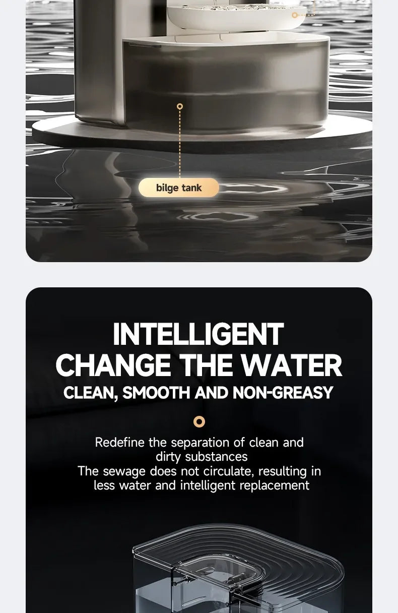 "Smart Wireless Cat Water Fountain 4.5L – Silent & Rechargeable"