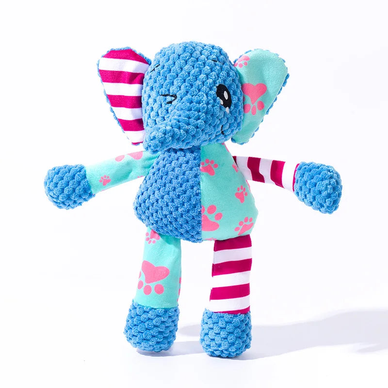 Interactive Dog Toy – Squeak & Rope, Teething & Heavy Chewers