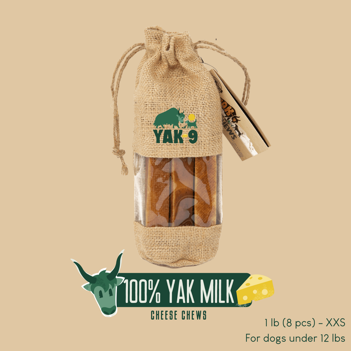 100% Yak Milk Chews for Dogs