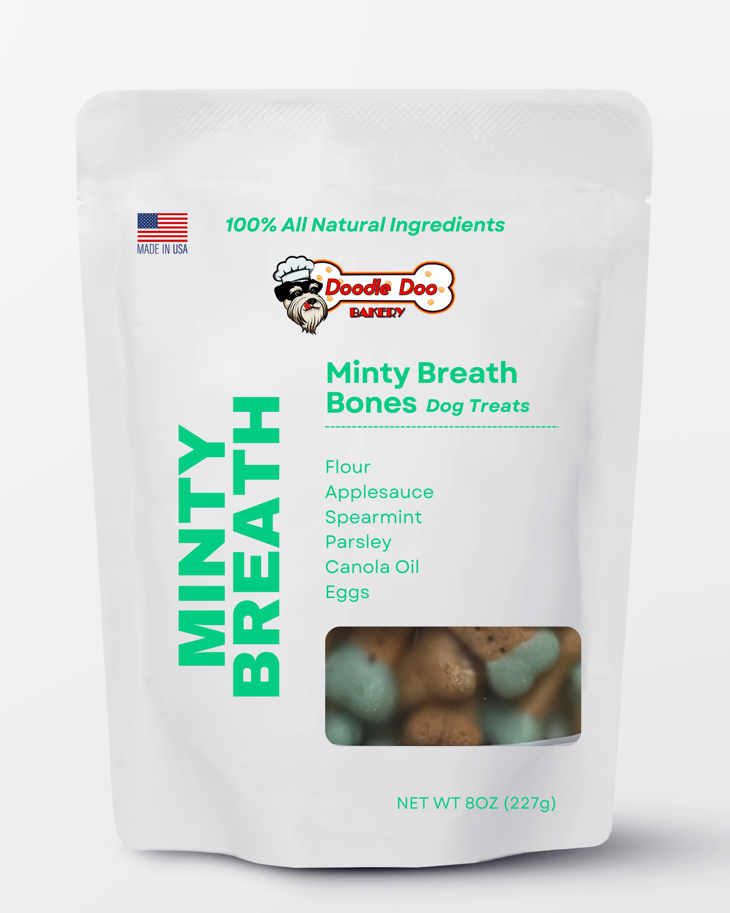 🍃Homemade Dog Treats - Minty Breath Blend Dog Snacks 1/2lb.