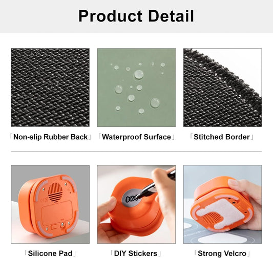 MEWOOFUN Dog Talking Buttons Set 
3 packs_rubber mat